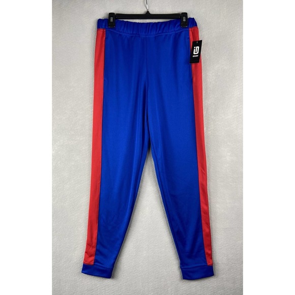 ID Ideology Men's Size Small Knit Joggers 2-Pocket Blue & Red NEW - Picture 2 of 9